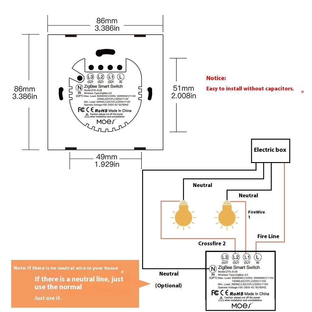 Graffiti Zigbee Smart Switch - SyncYourHome