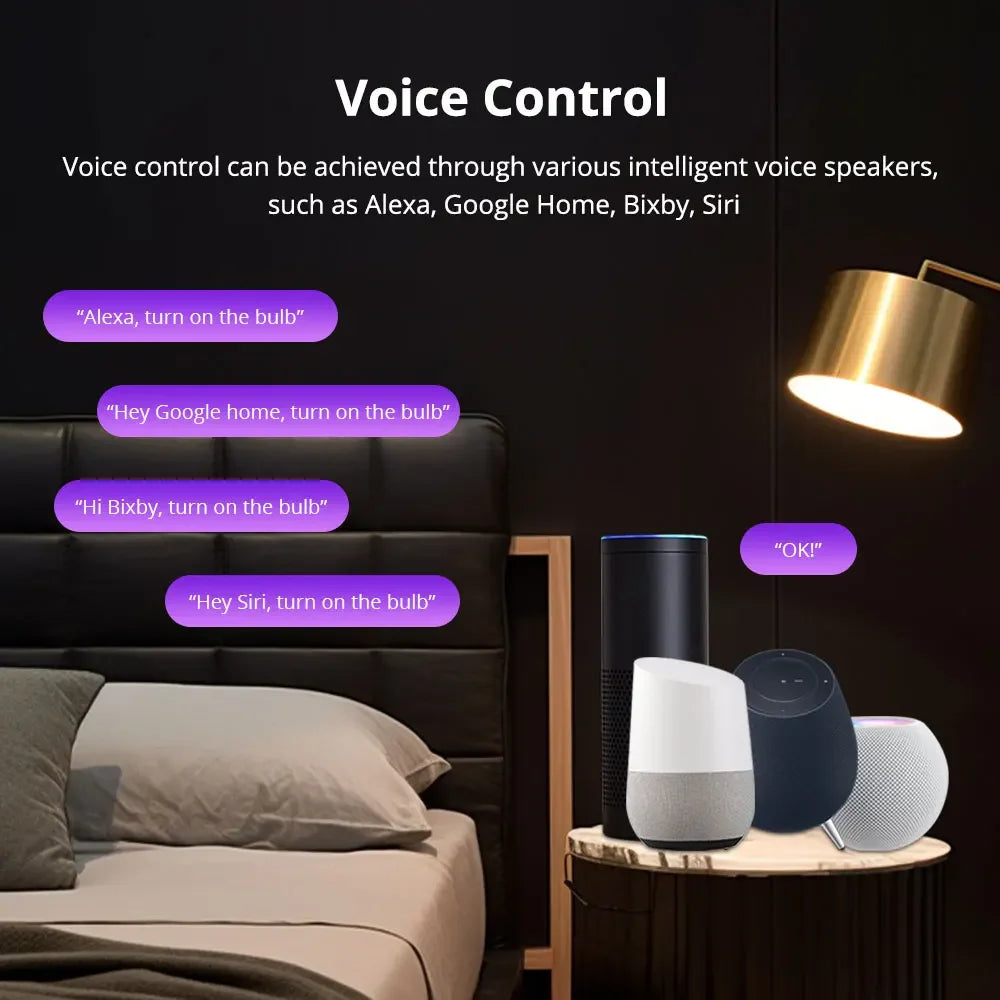 Zemismart Matter WiFi 9W LED Light Bulb E27 RGBCW - SyncYourHome