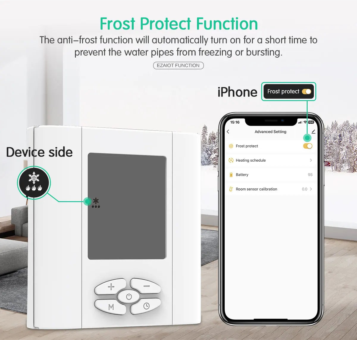 ZigBee Battery-Powered Thermostat - SyncYourHome