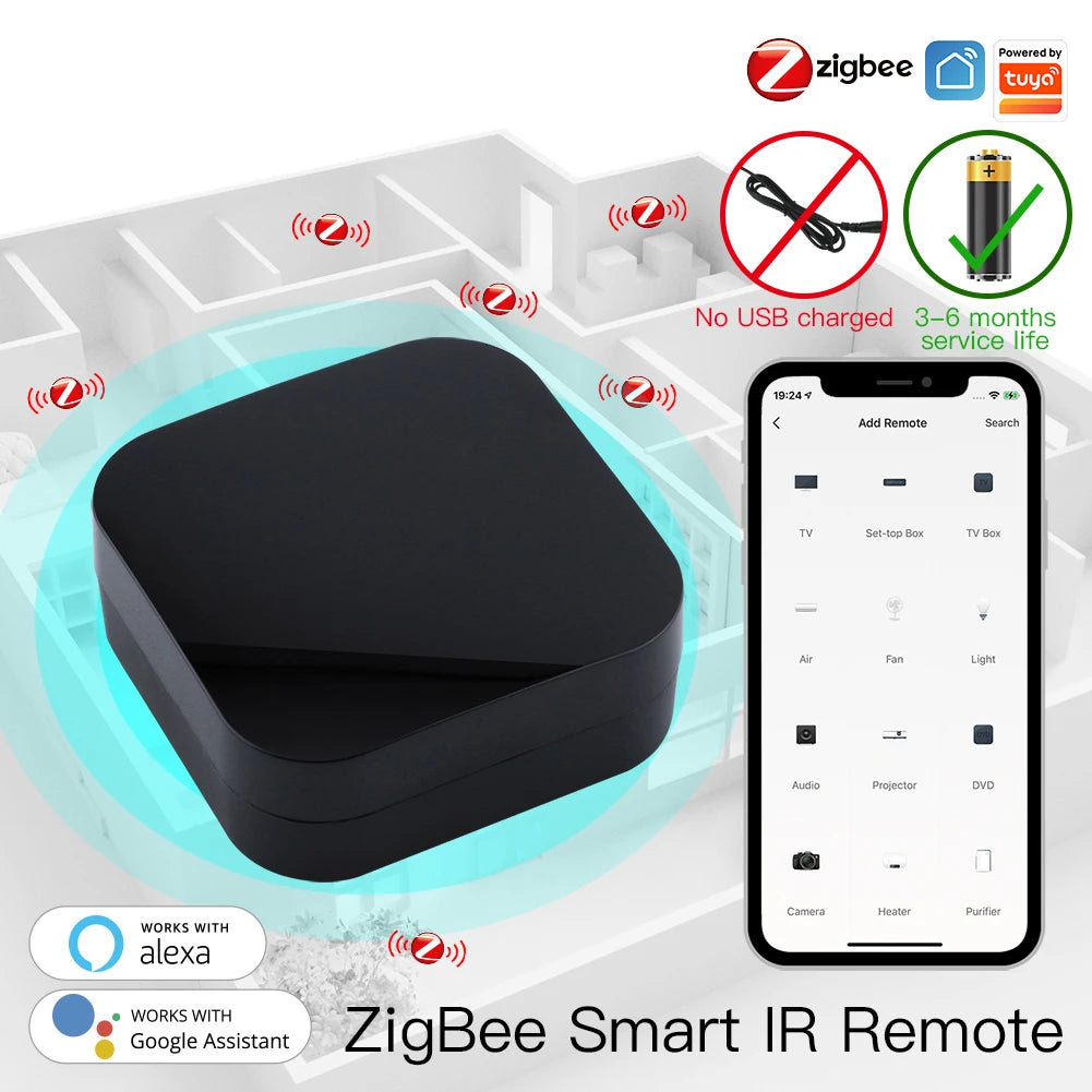 MOES Tuya ZigBee Smart IR Remote Control - SyncYourHome