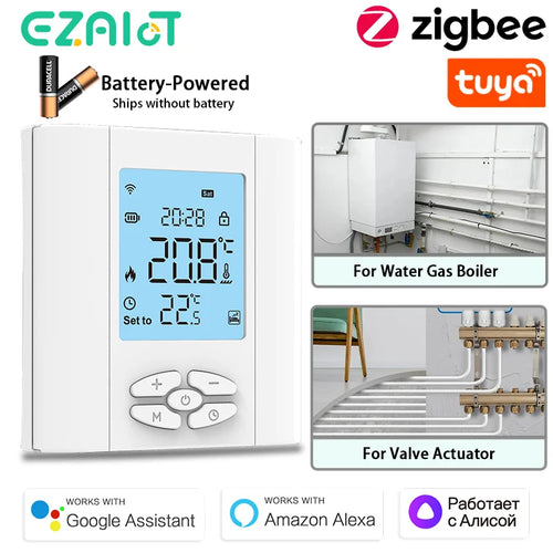 ZigBee Battery-Powered Thermostat - SyncYourHome