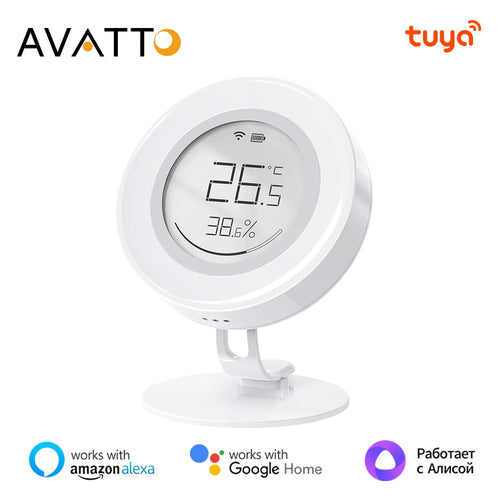 AVATTO Tuya ZigBee Smart Temperature And Humidity Sensor With E-ink Screen (ZWHS16) - SyncYourHome