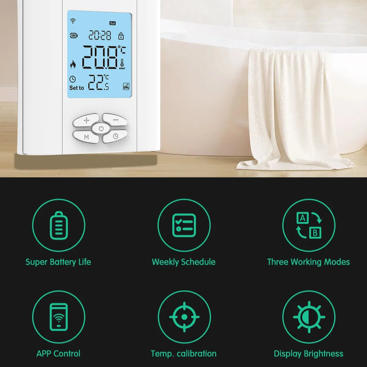 ZigBee Battery-Powered Thermostat - SyncYourHome