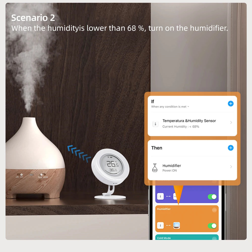 AVATTO Tuya ZigBee Smart Temperature And Humidity Sensor With E-ink Screen (ZWHS16) - SyncYourHome