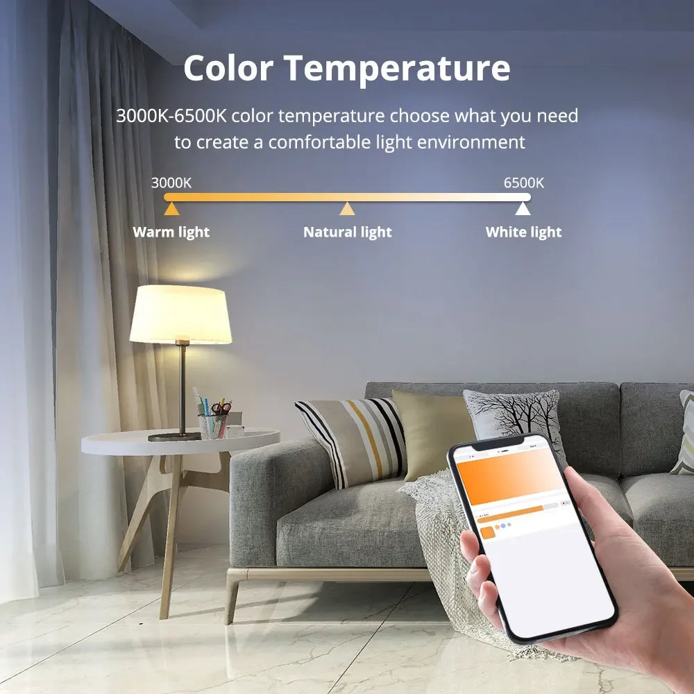 Zemismart Matter WiFi 9W LED Light Bulb E27 RGBCW - SyncYourHome