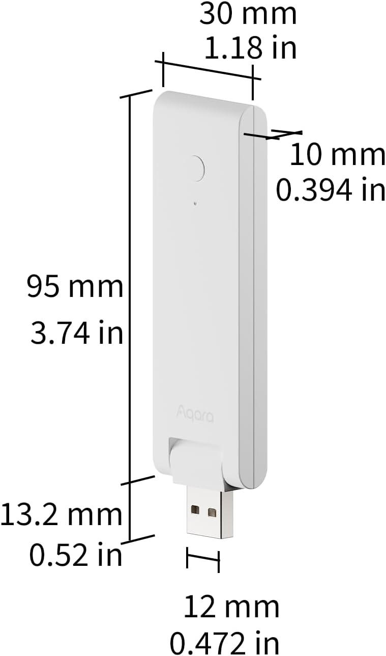 Aqara Smart Hub M100 for Automation, Matter Controller, Thread Border Router, Features Aqara Zigbee, Wi-Fi, Supports Amazon Alexa, Apple Homekit, Google Home, SmartThings, IFTTT, Home Assistant