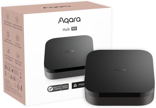 Aqara Smart Hub M3 for Home Automation, Matter Controller, Thread Border Router, Features Zigbee, Bluetooth, Wi-Fi, PoE, IR, Supports Alexa, Apple HomeKit, SmartThings, IFTTT, Homey, Hubitat.