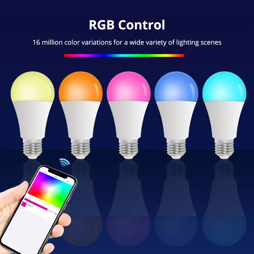 Zemismart Matter WiFi 9W LED Light Bulb E27 RGBCW - SyncYourHome