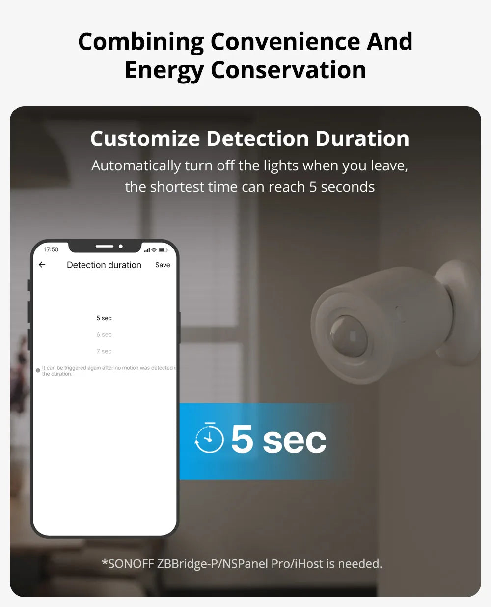 SONOFF SNZB-03P Zigbee Motion Sensor - SyncYourHome