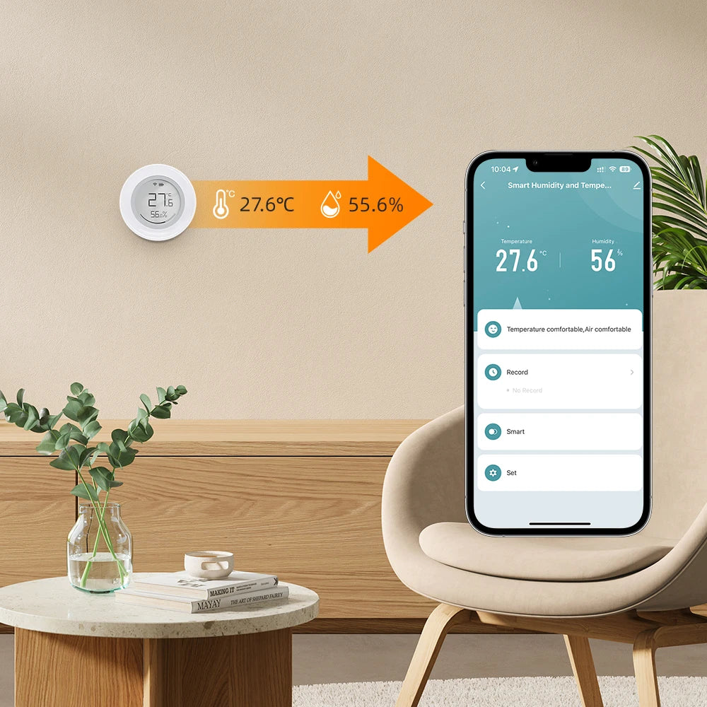 AVATTO Tuya ZigBee Smart Temperature And Humidity Sensor With E-ink Screen (ZWHS16) - SyncYourHome