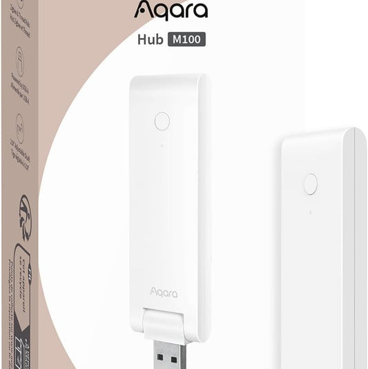 Aqara Smart Hub M100 for Automation, Matter Controller, Thread Border Router, Features Aqara Zigbee, Wi-Fi, Supports Amazon Alexa, Apple Homekit, Google Home, SmartThings, IFTTT, Home Assistant