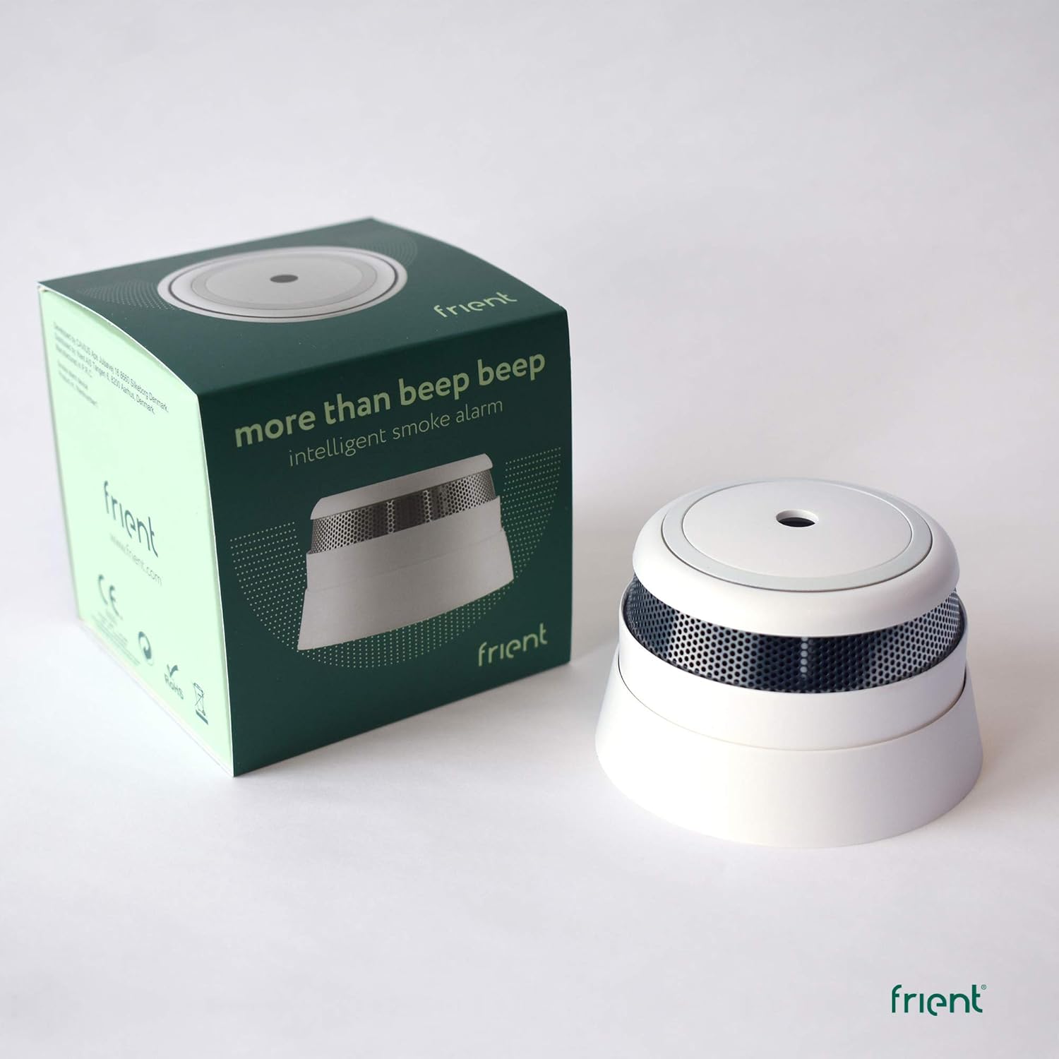 Intelligent Smoke Alarm | Wireless Smoke Sensor | Instant Fire Notification | Battery-powered | Zigbee | Works with Hubitat, SmartThings, Homey, and Home Assistant