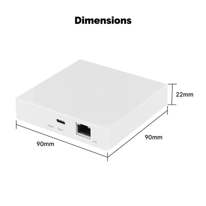 Moes Tuya Zigbee Mater Thread Gateway | Compact Size | Works with Google Home, Amazon Alexa, Apple Home, Home Assistant, Smart Things, Hubitat, Homey |