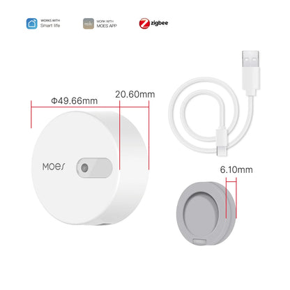MOES ZigBee Human Presence Sensor Detector (Linptech) - SyncYourHome | Cable