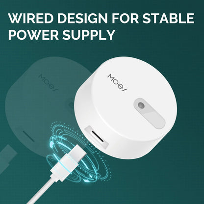 MOES ZigBee Human Presence Sensor Detector (Linptech) - SyncYourHome | Wired Design for Stable Power Supply