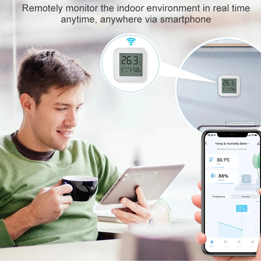 Temperature and Humidity Senson Tuya Zigbee | App Remote Control
