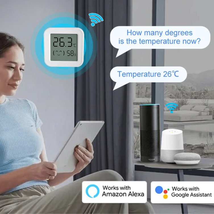 Temperature and Humidity Senson Tuya Zigbee | Voice Control