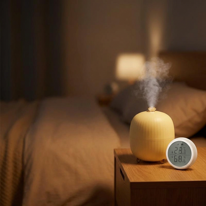 Humidity sensor activating humidifier automatically for comfortable sleep at night