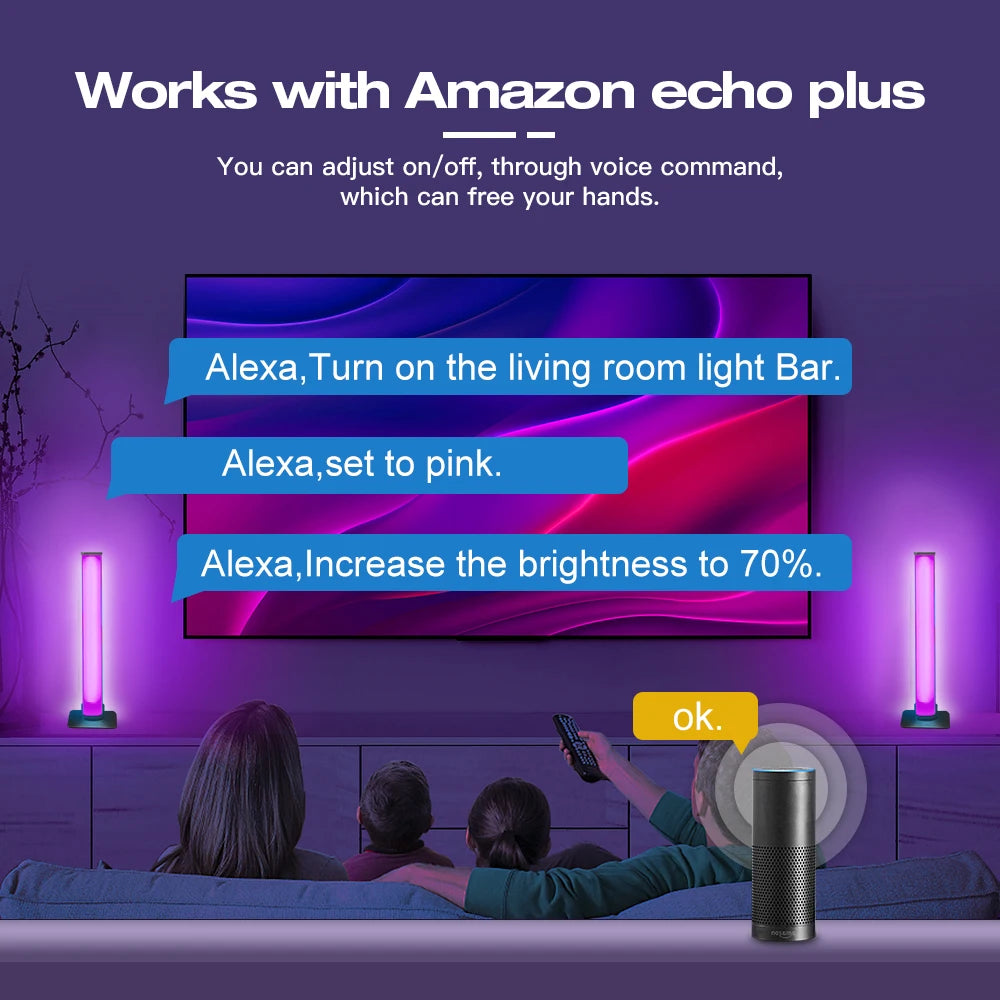 Gledopto Zigbee 3.0 Pro Light Bar GL-LB-001P - SyncYourHome | Works with Amazon Echo Plus